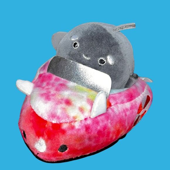 NWOT Squishville Mini Squishmallow Plush Kai the Orca in Vehicle 2” - Picture 1 of 3